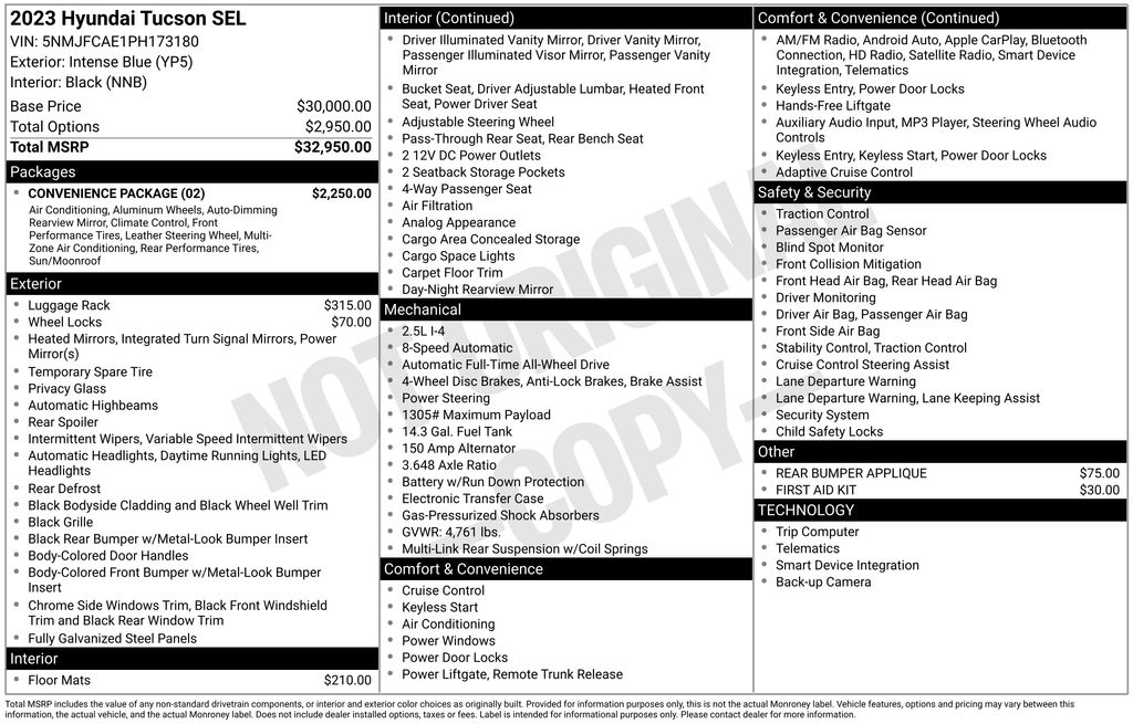 Used Car 2023 Hyundai Tucson  Sel For Sale Under $25,000 In Austin, Texas