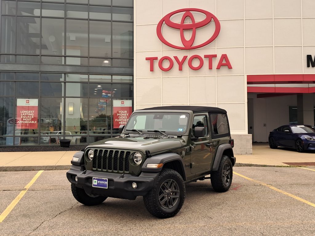 Sarge Green Clearcoat 2024 Jeep Wrangler SUV / Crossover Four-Wheel Drive 8-Speed Automatic