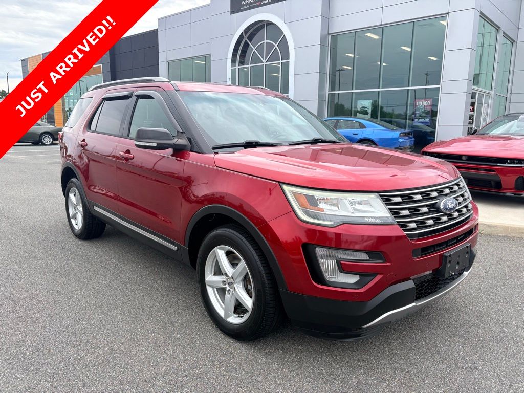 Ruby Red Metallic 2016 Ford Explorer XLT 4WD SUV / Crossover All-Wheel Drive 6-Speed Automatic