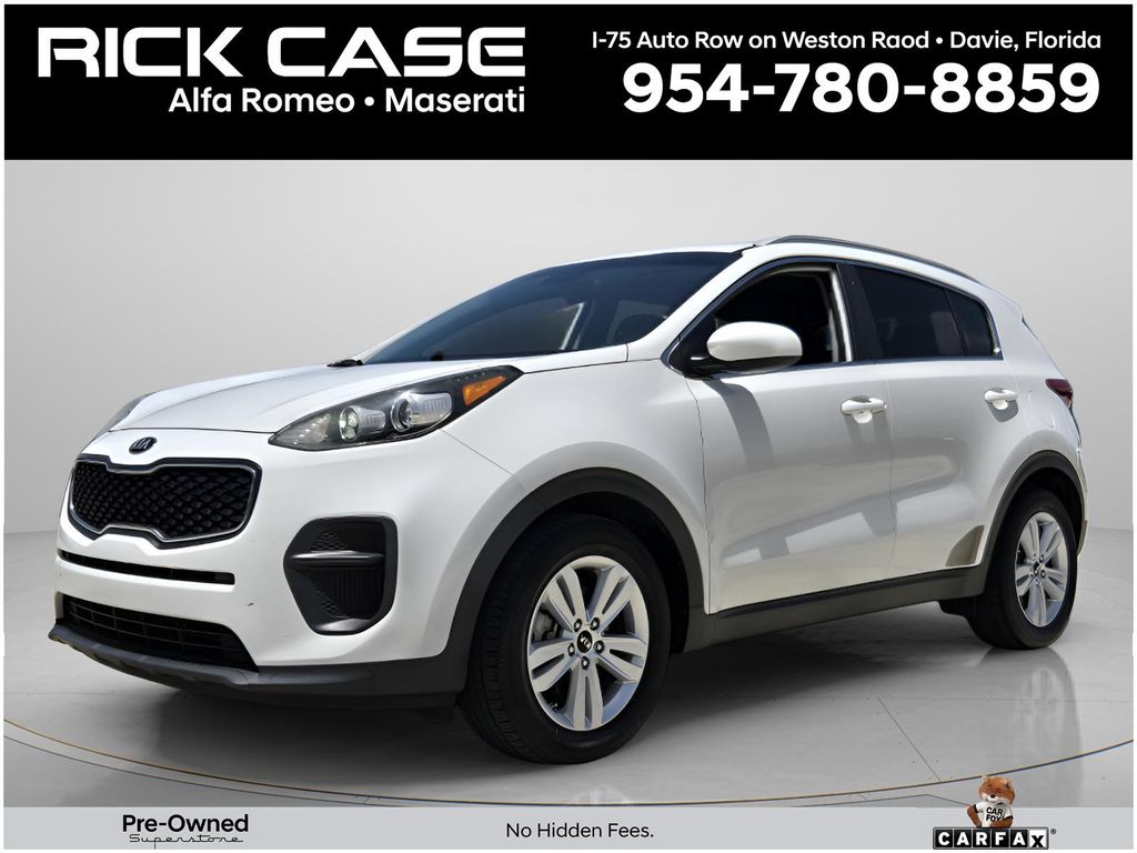 Clear White 2019 Kia Sportage SUV / Crossover Front-Wheel Drive 6-Speed Automatic Overdrive