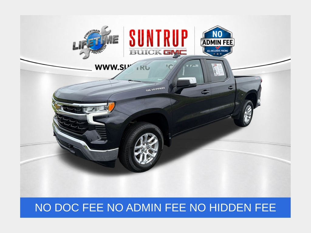 Dark Ash Metallic 2023 Chevrolet Silverado 1500 Pickup Truck Four-Wheel Drive 8-Speed Automatic