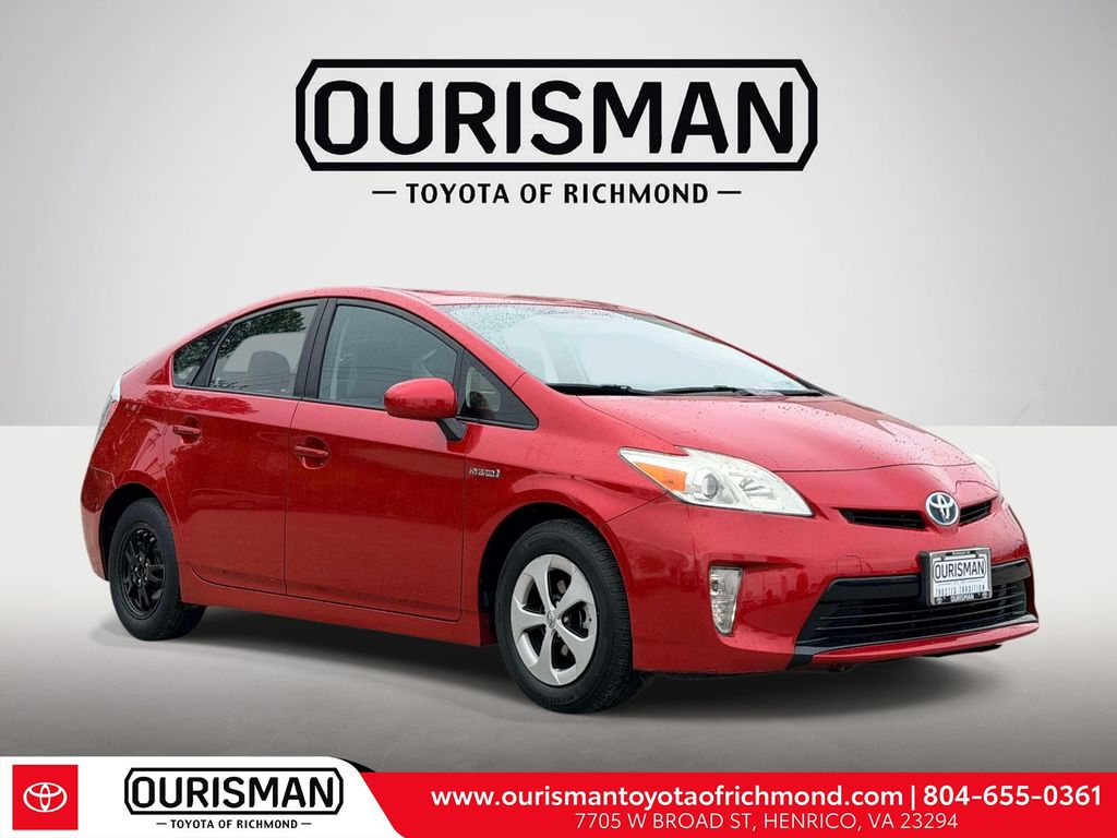 Barcelona Red Metallic 2014 Toyota Prius Three Hatchback Front-Wheel Drive Continuously Variable Transmission