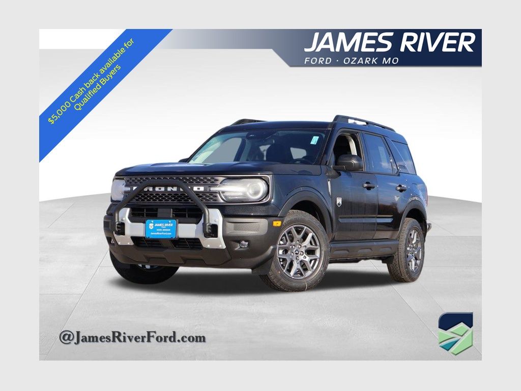 Shadow Black 2025 Ford Bronco Sport SUV / Crossover All-Wheel Drive 8-Speed Automatic