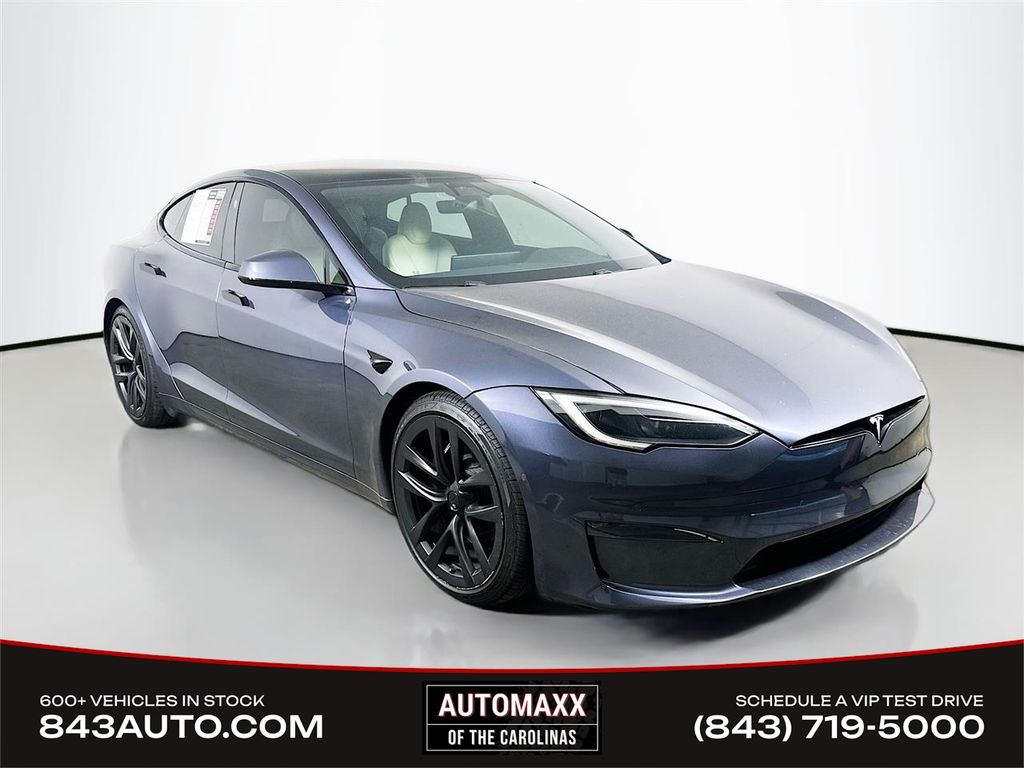 Stealth Gray 2023 Tesla Model S Plaid AWD Sedan All-Wheel Drive 1-Speed Automatic