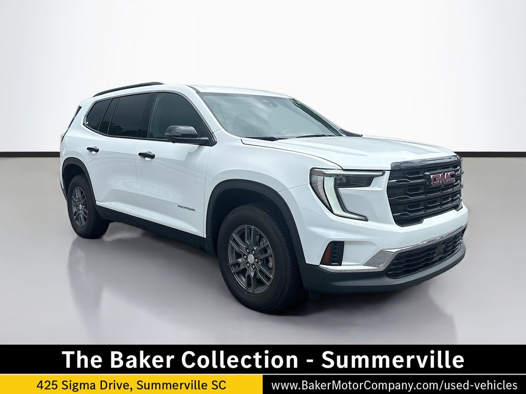 Summit White 2025 GMC Acadia SUV / Crossover Front-Wheel Drive 8-Speed Automatic
