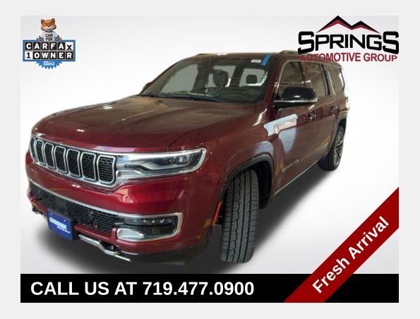 Velvet Red Pearlcoat 2023 Jeep Wagoneer L Series III 4WD SUV / Crossover Four-Wheel Drive 8-Speed Automatic