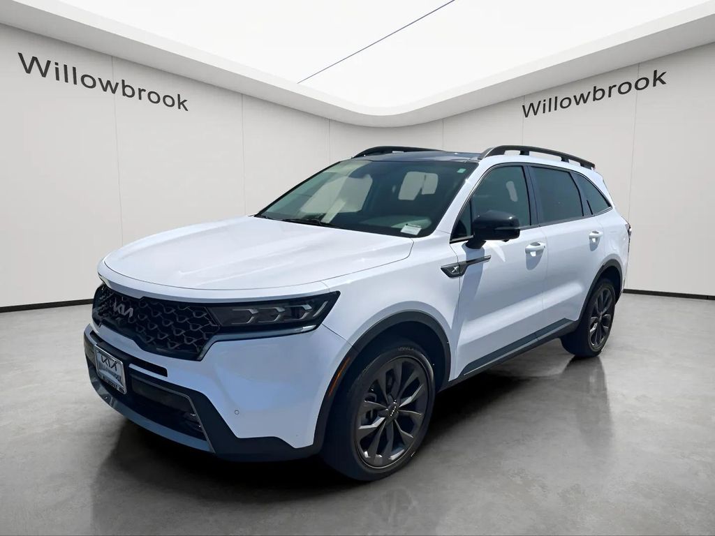 Glacial White Pearl 2023 Kia Sorento SUV / Crossover All-Wheel Drive 8-Speed Dual Clutch