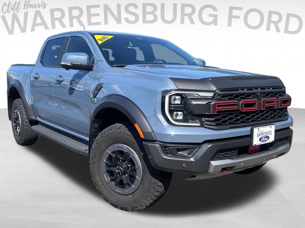 Blue (Azure Gray Metallic) 2024 Ford Ranger Pickup Truck Four-Wheel Drive Automatic