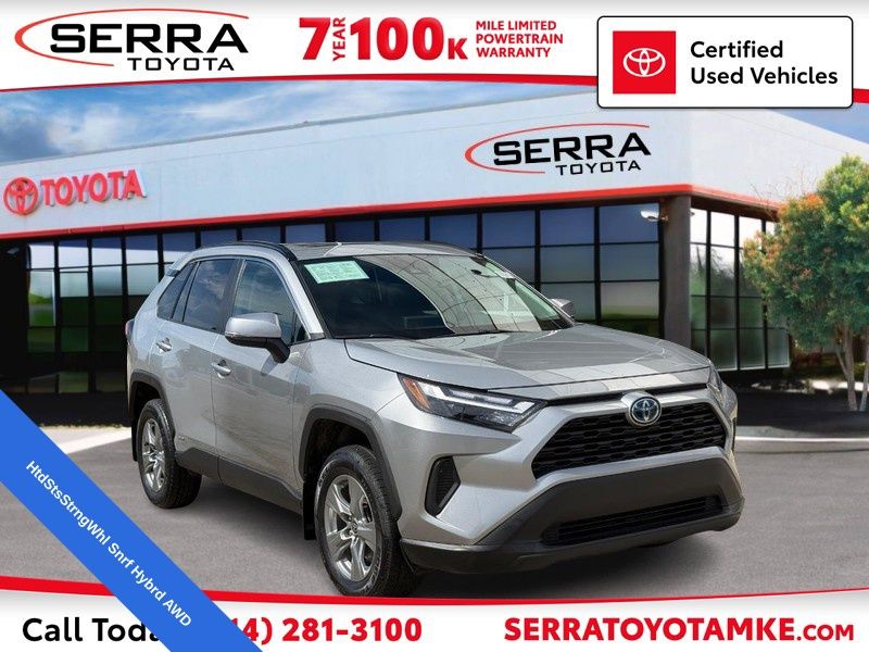 Silver Sky Metallic 2024 Toyota RAV4 Hybrid SUV / Crossover All-Wheel Drive Continuously Variable Transmission