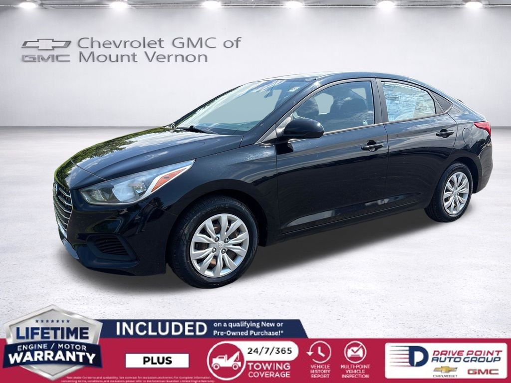 Absolute Black Pearl 2021 Hyundai Accent Sedan Front-Wheel Drive Continuously Variable Transmission
