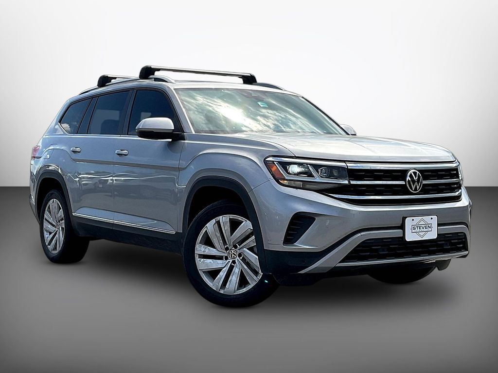 Silver Metallic 2021 Volkswagen Atlas SUV / Crossover All-Wheel Drive 8-Speed Automatic