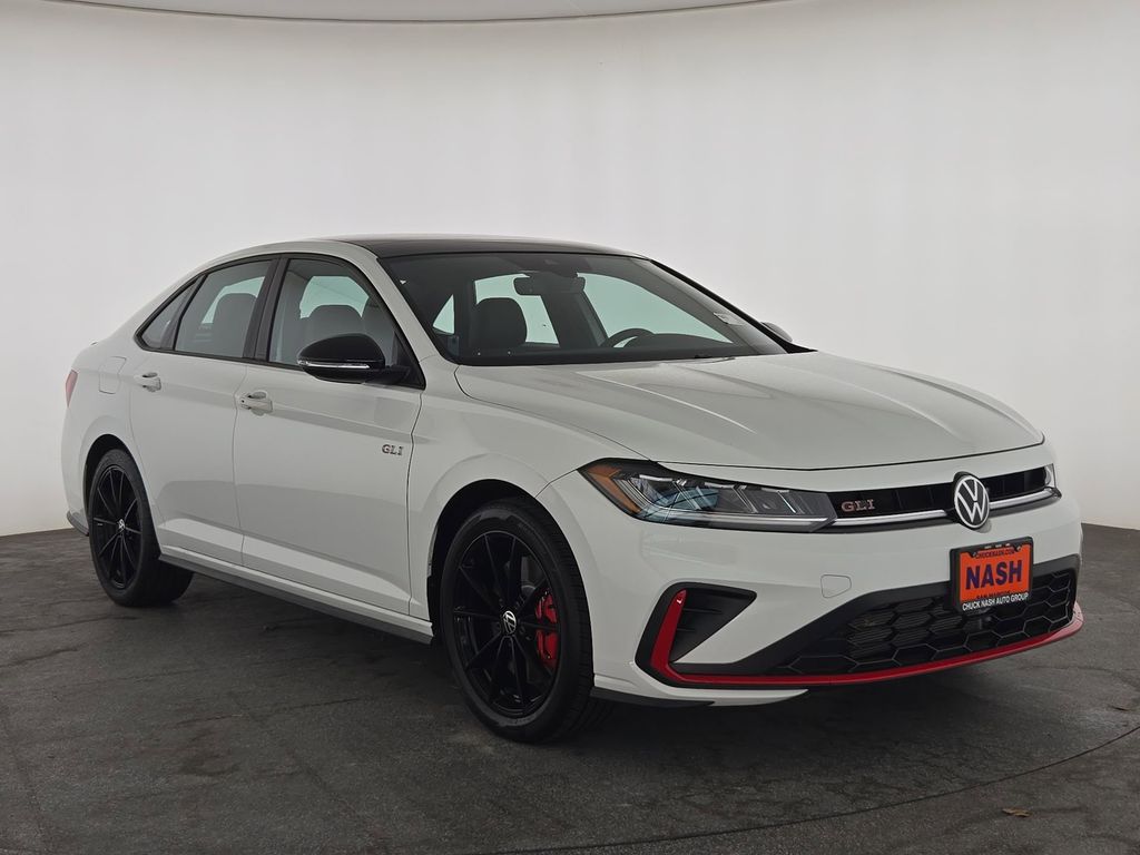 Pure White 2025 Volkswagen Jetta GLI Autobahn FWD Sedan Front-Wheel Drive 6-Speed Manual