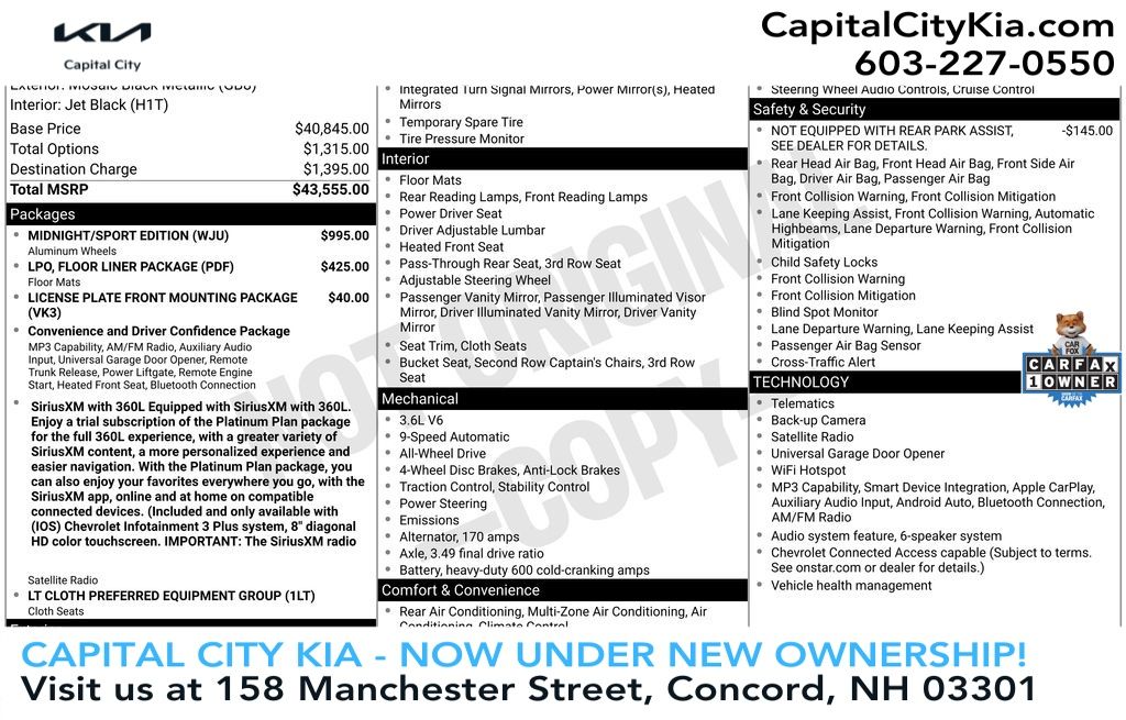 Mosaic Black Metallic 2024 Chevrolet Traverse SUV / Crossover Four-Wheel Drive 9-Speed Automatic