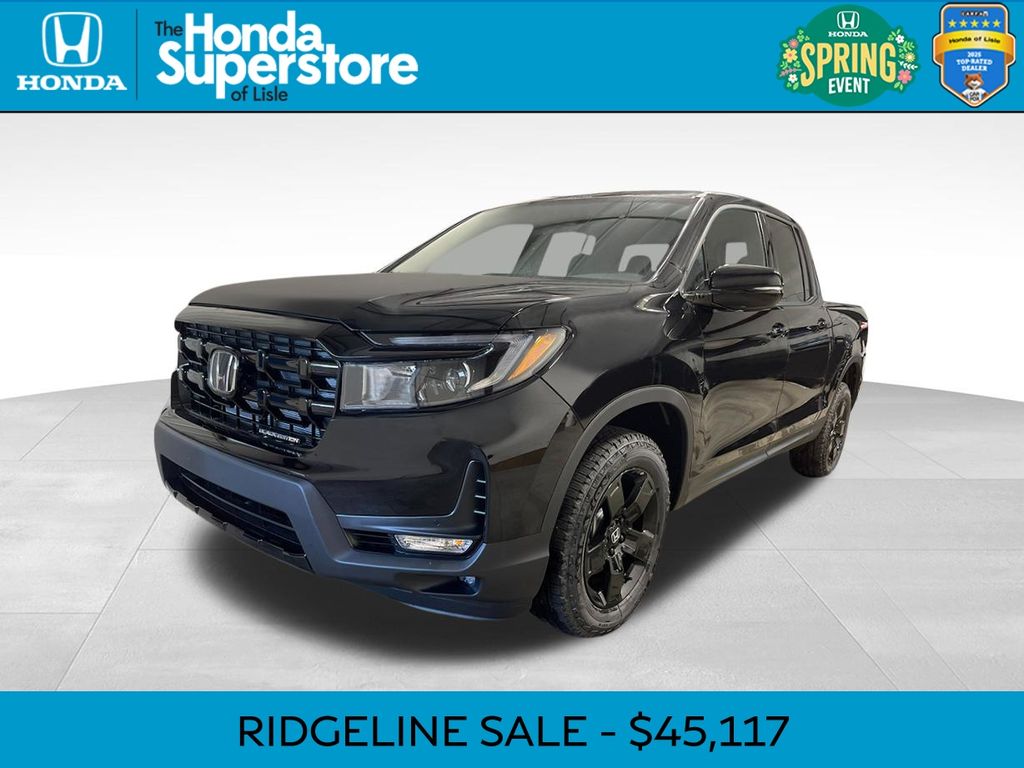 Crystal Black Pearl 2026 Honda Ridgeline Black Edition AWD Pickup Truck All-Wheel Drive 9-Speed Automatic