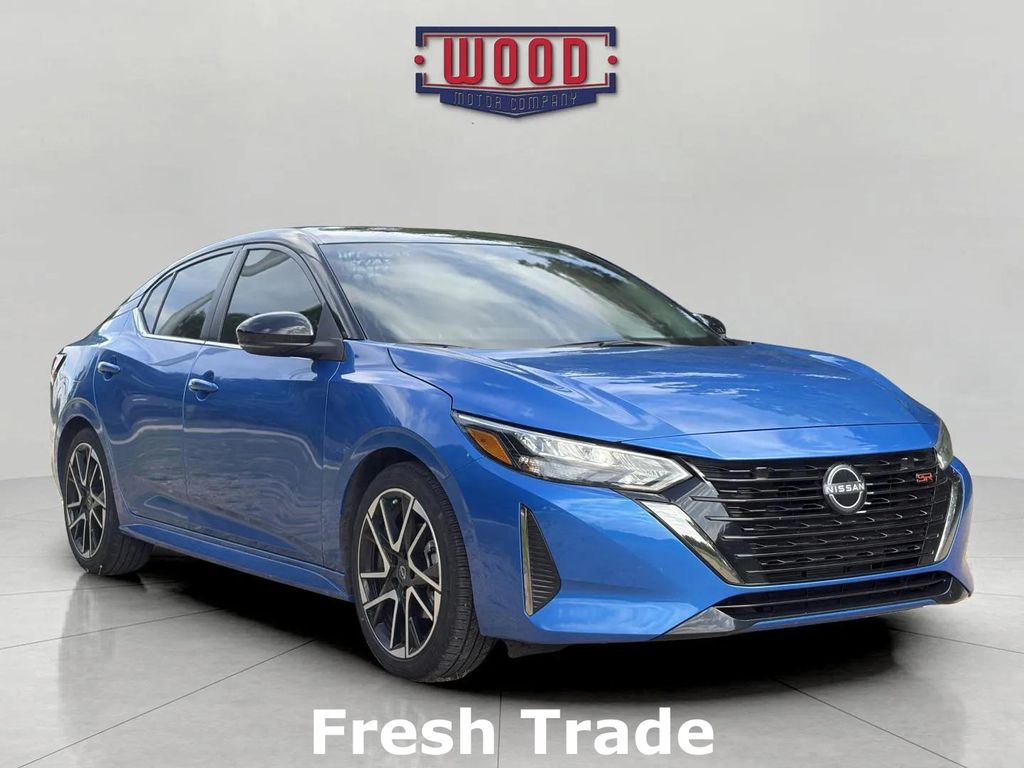 Electric Blue Metallic/Super Black 2025 Nissan Sentra Sedan Front-Wheel Drive Continuously Variable Transmission