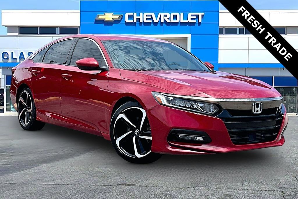 Radiant Red Metallic 2018 Honda Accord Sedan Front-Wheel Drive Continuously Variable Transmission