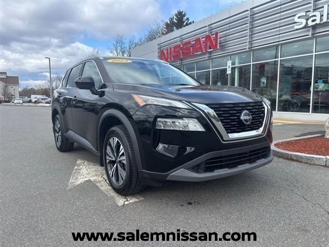 Super Black 2023 Nissan Rogue SV AWD SUV / Crossover All-Wheel Drive Continuously Variable Transmission