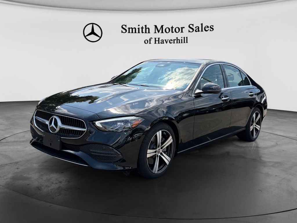 Black 2026 Mercedes-Benz C-Class Sedan All-Wheel Drive 9-Speed Automatic