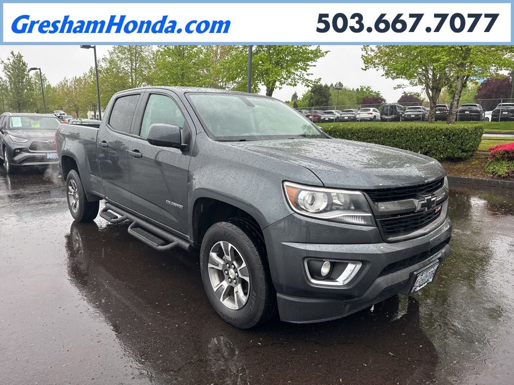 Cyber Gray Metallic 2016 Chevrolet Colorado Z71 Crew Cab 4WD Pickup Truck Four-Wheel Drive 6-Speed Automatic