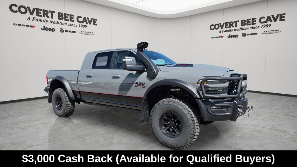 Gray Clearcoat 2026 RAM 3500 Limited Mega Cab 4WD Pickup Truck Four-Wheel Drive 8-Speed Automatic