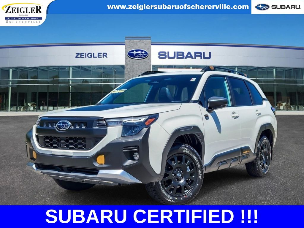 Crystal White Pearl 2026 Subaru Forester SUV / Crossover All-Wheel Drive Continuously Variable Transmission