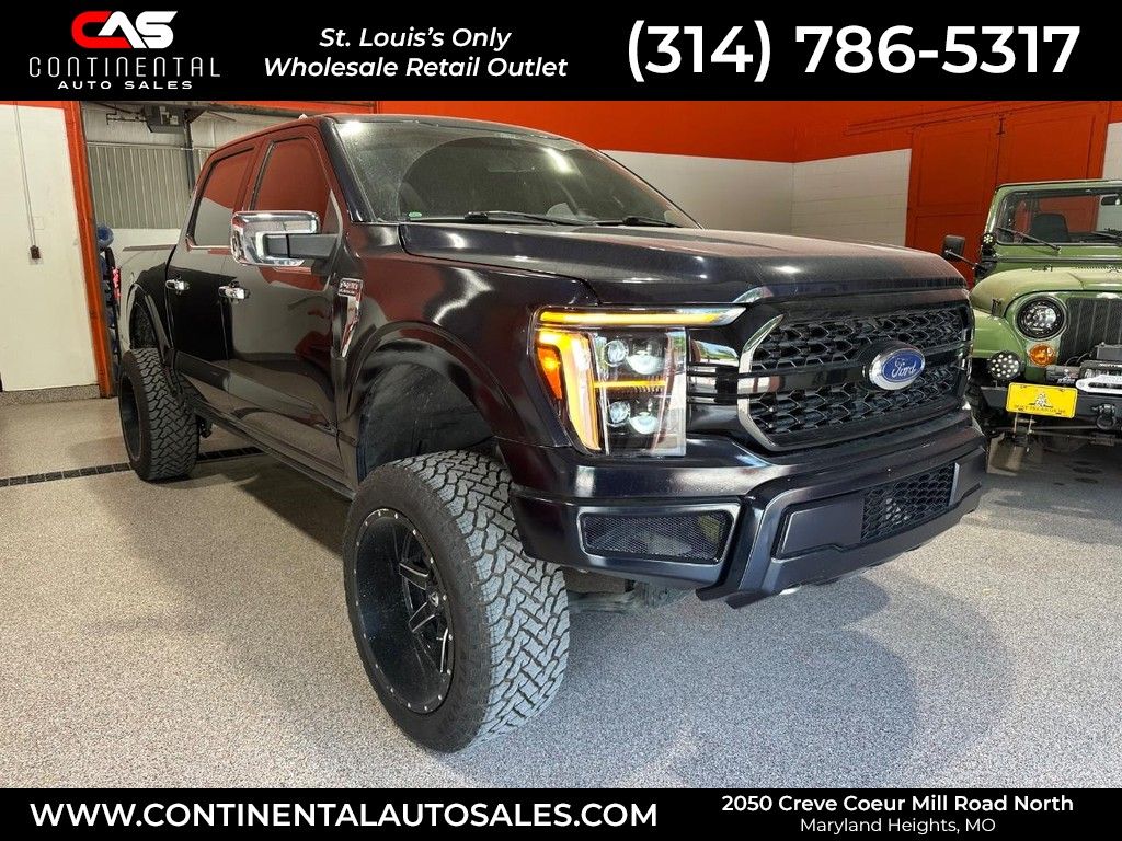 Blue Metallic 2021 Ford F-150 Pickup Truck Four-Wheel Drive Automatic