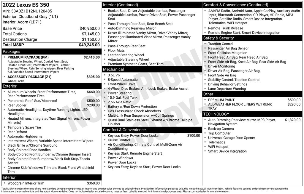 Thumbnail: 2022 Lexus ES - 32