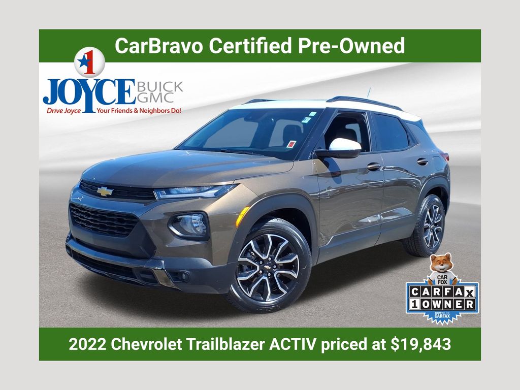 Zeus Bronze Metallic 2022 Chevrolet Trailblazer SUV / Crossover Front-Wheel Drive Continuously Variable Transmission