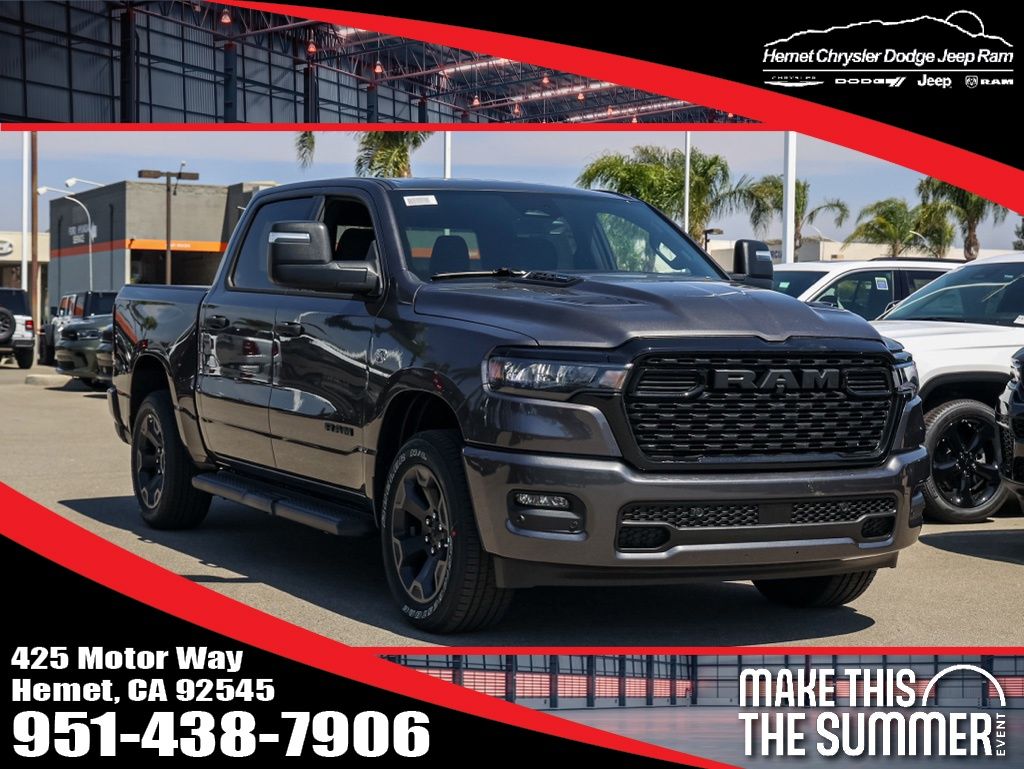 Gray (Granite Crystal Metallic Clearcoat) 2026 RAM 1500 Pickup Truck Four-Wheel Drive 8-Speed Automatic