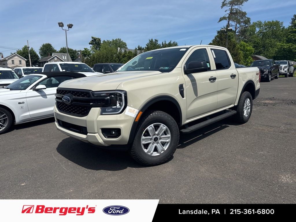 Desert Sand 2026 Ford Ranger XL SuperCrew 4WD Pickup Truck Four-Wheel Drive Automatic