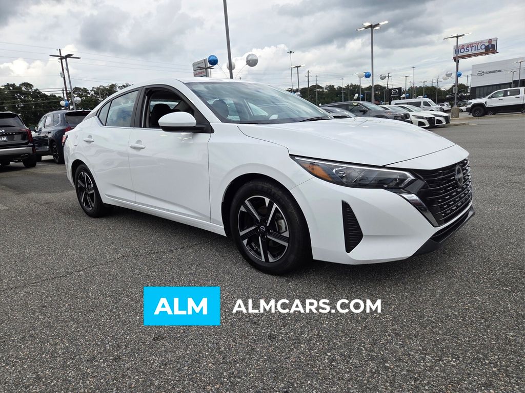 White (Fresh Powder) 2024 Nissan Sentra SV FWD Sedan Front-Wheel Drive Continuously Variable Transmission