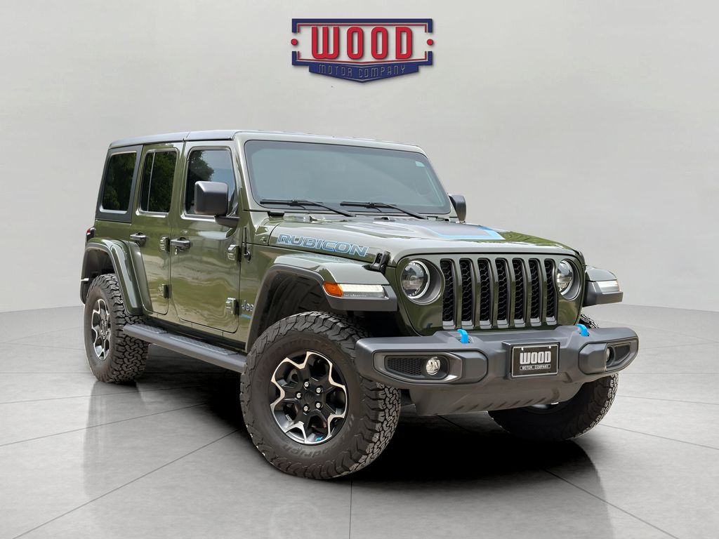Sarge Green Clearcoat 2023 Jeep Wrangler 4xe SUV / Crossover Four-Wheel Drive 8-Speed Automatic
