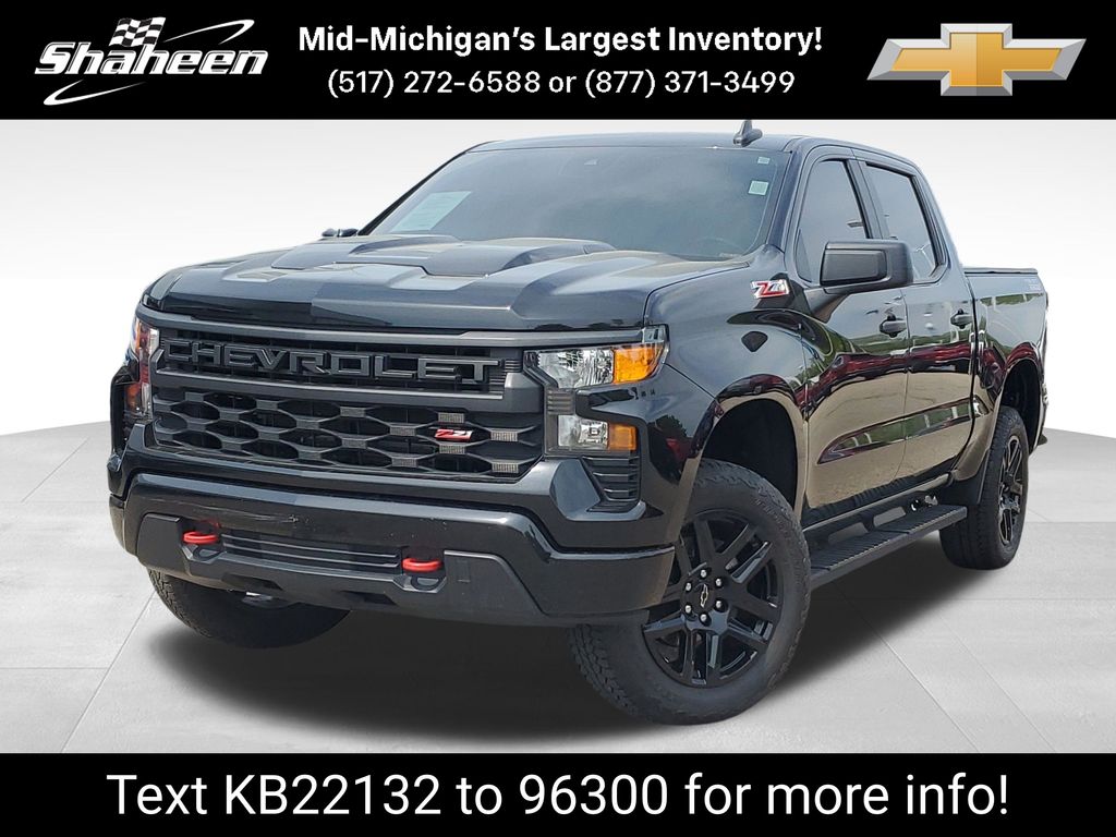 Black 2022 Chevrolet Silverado 1500 Pickup Truck Four-Wheel Drive 8-Speed Automatic