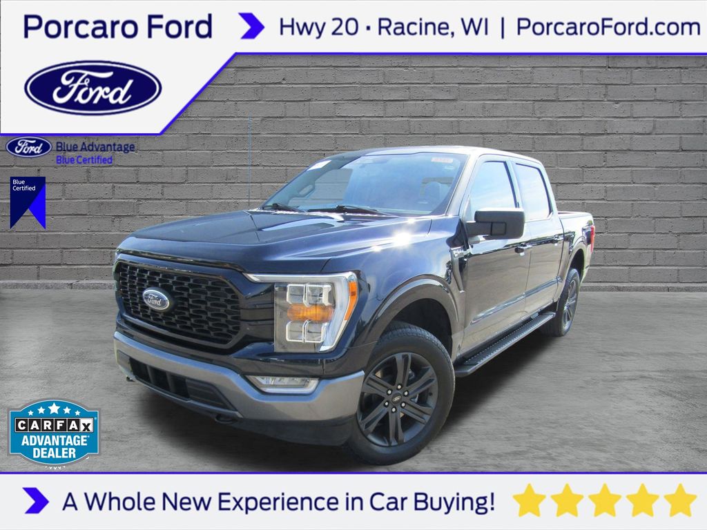 Antimatter Blue Metallic 2023 Ford F-150 Pickup Truck Four-Wheel Drive Automatic