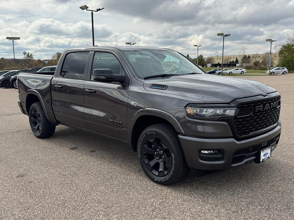 Gray (Granite Crystal Metallic Clearcoat) 2026 RAM 1500 Big Horn Crew Cab 4WD Pickup Truck Four-Wheel Drive 8-Speed Automatic