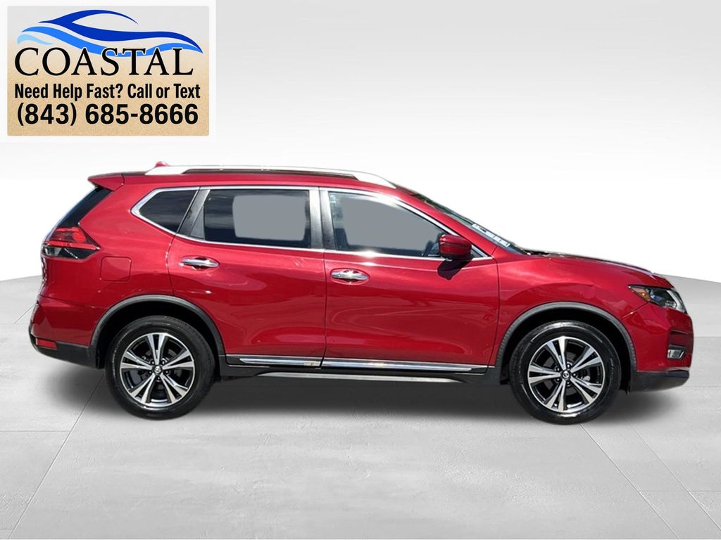 2017 Nissan Rogue SL Red at Coastal Chevrolet Cadillac