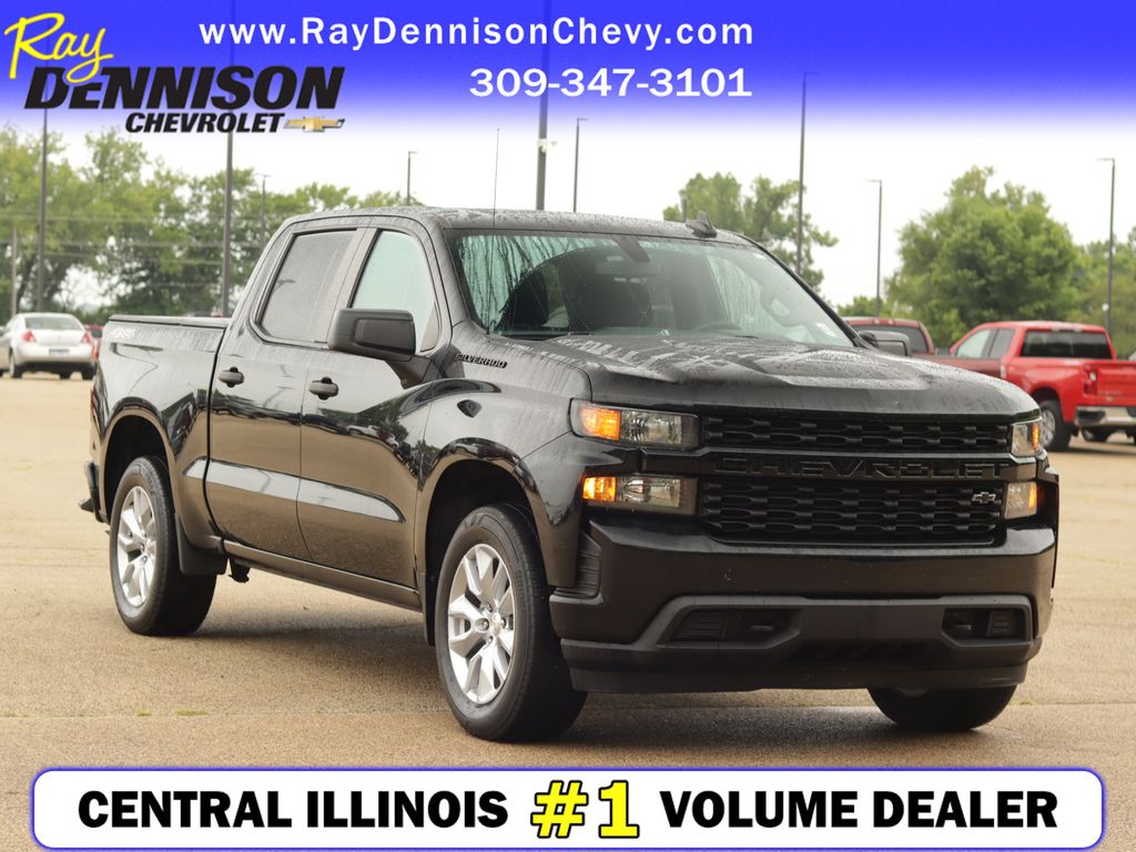 Black 2021 Chevrolet Silverado 1500 Pickup Truck Four-Wheel Drive 8-Speed Automatic