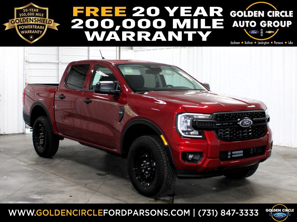 Ruby Red Metallic Tinted Clearcoat 2026 Ford Ranger Pickup Truck Four-Wheel Drive Automatic