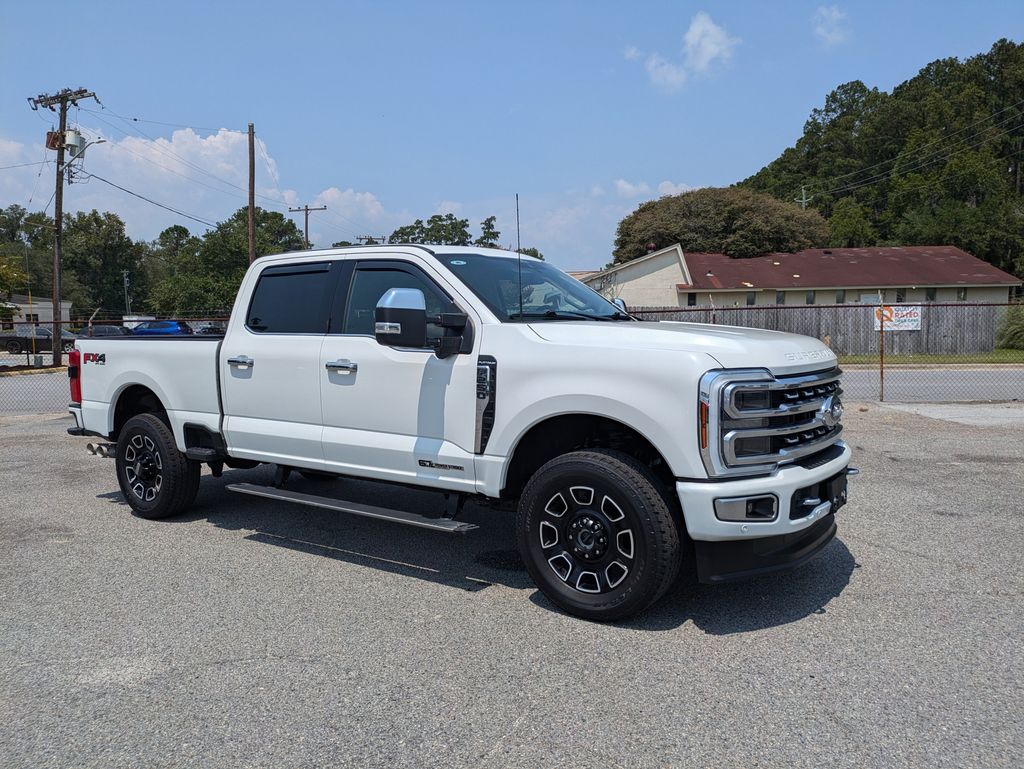 Star White Metallic Tri-Coat 2024 Ford F-250 Super Duty Pickup Truck Four-Wheel Drive Automatic