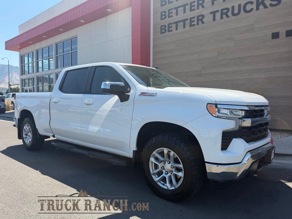 White 2024 Chevrolet Silverado 1500 Pickup Truck Four-Wheel Drive Automatic