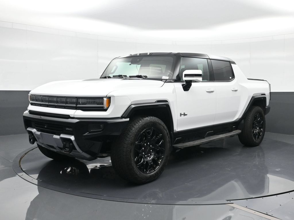 Interstellar White 2024 GMC Hummer EV Pickup Pickup Truck All-Wheel Drive 1-Speed Automatic