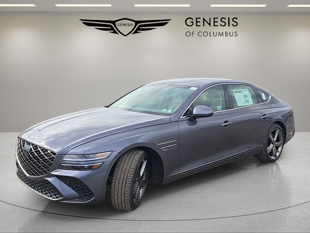 Ceres Blue 2026 Genesis G80 2.5T Sport Prestige AWD Sedan All-Wheel Drive 8-Speed Automatic