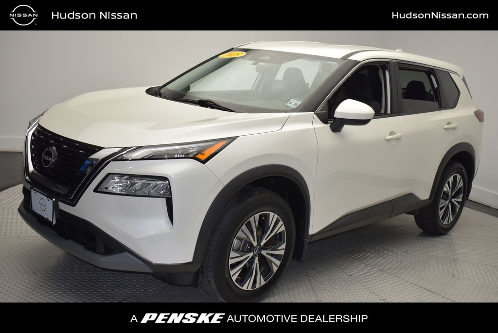 Pearl White 2023 Nissan Rogue SUV / Crossover All-Wheel Drive Continuously Variable Transmission