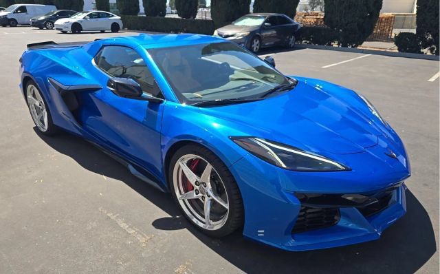 Riptide Blue Metallic 2025 Chevrolet Corvette E-Ray Convertible All-Wheel Drive 8-Speed Dual Clutch