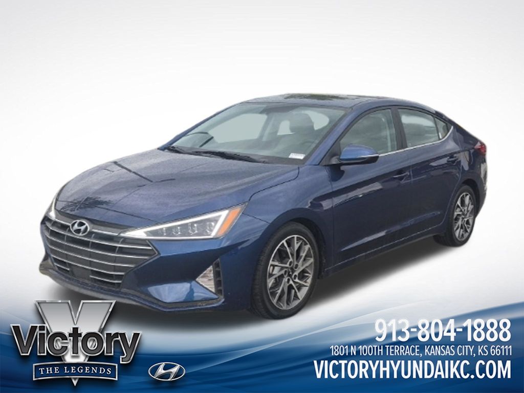 Lakeside Blue 2020 Hyundai Elantra Sedan Front-Wheel Drive Continuously Variable Transmission