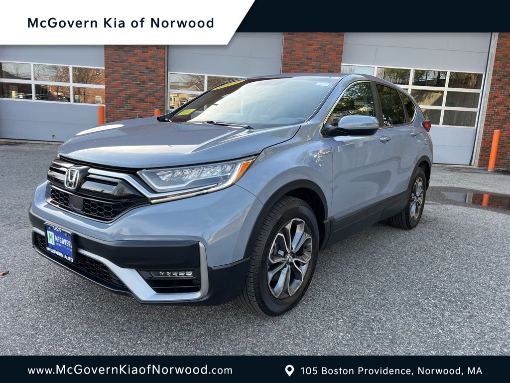 Gray 2021 Honda CR-V Hybrid EX-L AWD SUV / Crossover All-Wheel Drive Continuously Variable Transmission