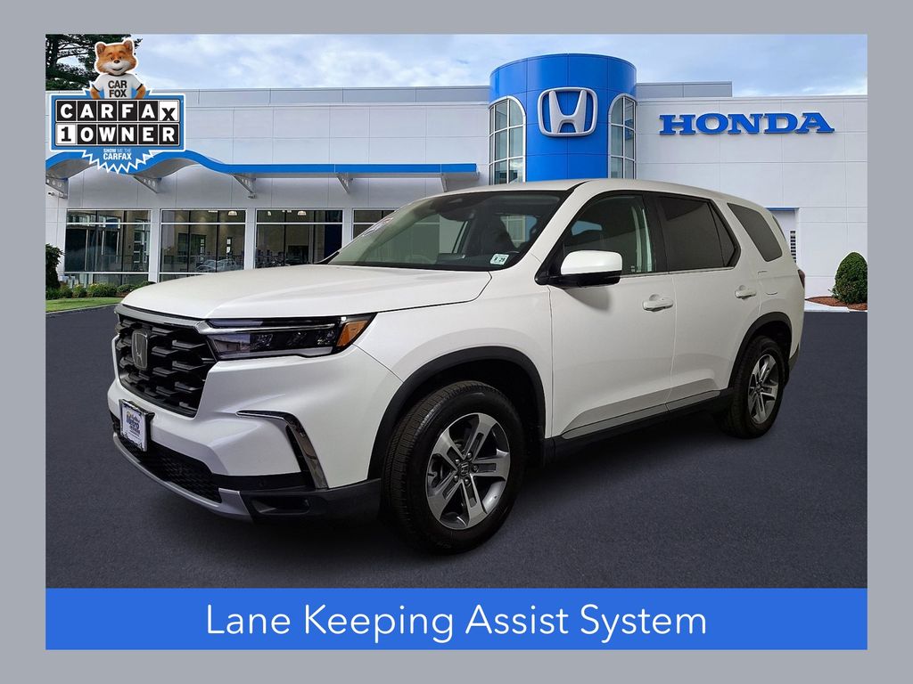 Platinum White Pearl 2025 Honda Pilot EX-L AWD SUV / Crossover All-Wheel Drive Automatic