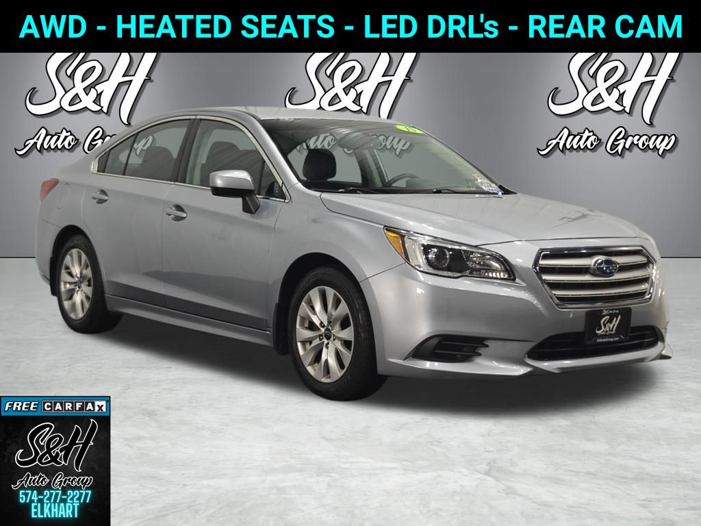 Ice Silver Metallic 2015 Subaru Legacy Sedan All-Wheel Drive Continuously Variable Transmission
