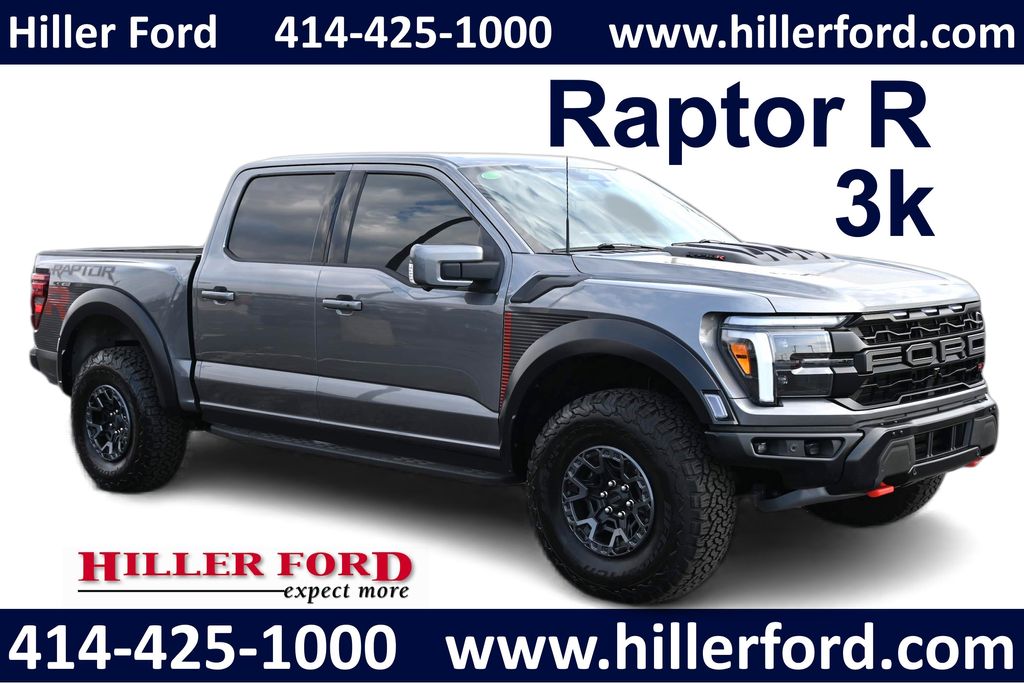 Gray Metallic 2025 Ford F-150 Raptor SuperCrew 4WD Pickup Truck Four-Wheel Drive Automatic