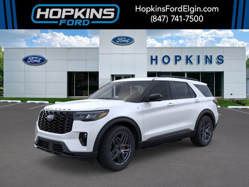 White Metallic 2026 Ford Explorer SUV / Crossover All-Wheel Drive Automatic